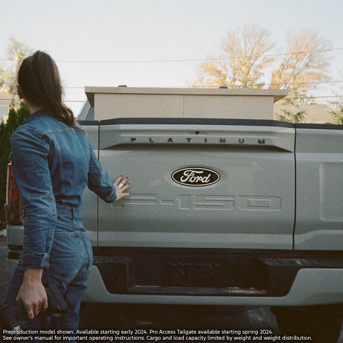 Local businesses trust the new 2024 Ford F-150 Hybrid to enhance their operations. 💼🚛 You can work efficiently at any job site, just like DIY Huntress #FordAmbassador, with the right tools for success! #BuiltFordTough #WorkSmart