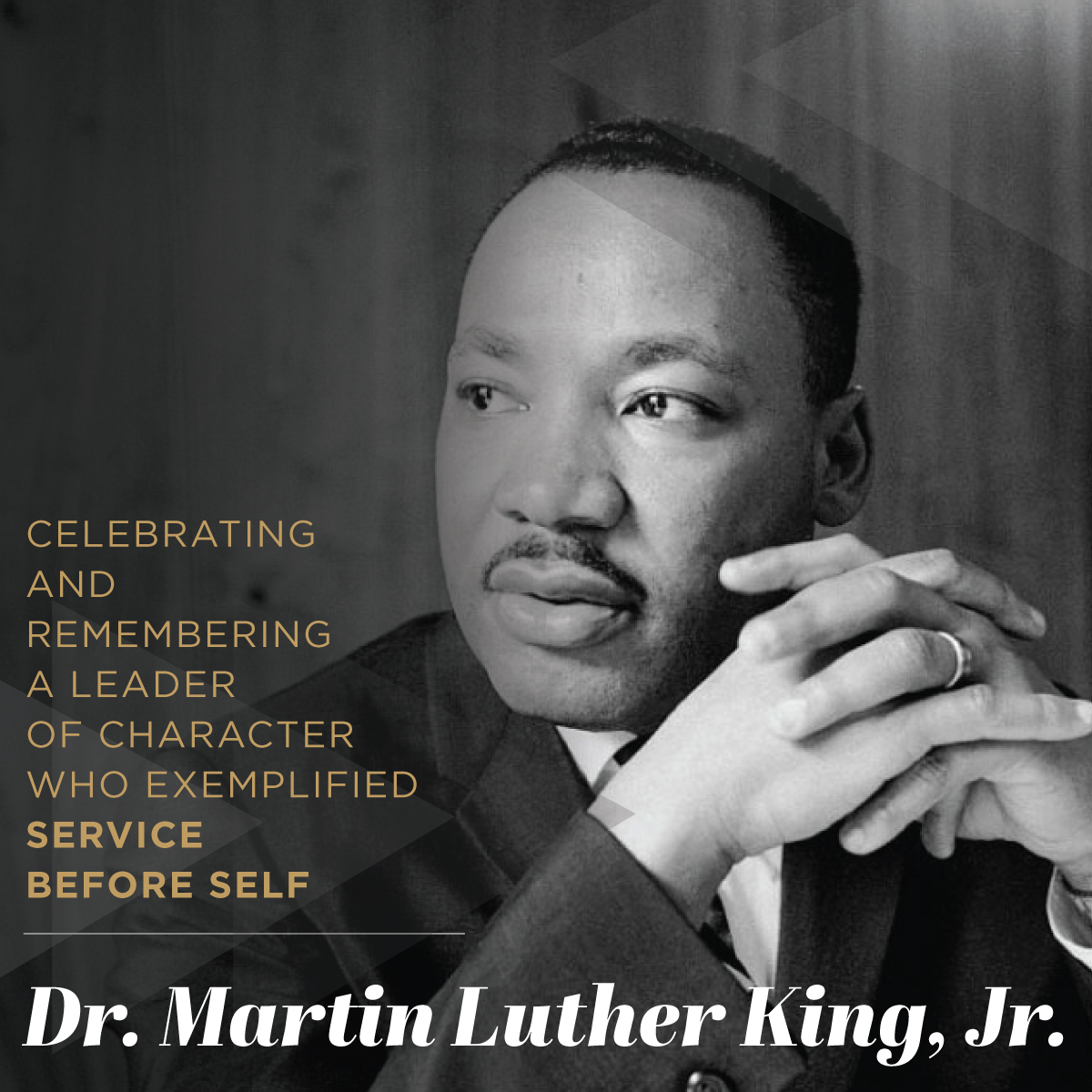 Today, we remember and celebrate the legacy of a historic leader of character, Dr. Martin Luther King, Jr., who embodied our core values and exemplified service before self. The AOG and Foundation offices will be closed today in observance of this national day of service.