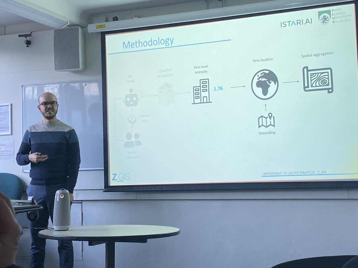 GeoDataScience (@geodatascience) on Twitter photo Fantastic talk from <a href="/sebschmidt27/">Sebastian Schmidt</a> at this afternoon's Brown Bag!
It was great to hear about all the amazing work he and colleagues are doing at <a href="/GeoSocialLab/">Z_GIS - Geo Social Analytics Lab</a> and <a href="/istari_ai/">🧙♂️ ISTARI.AI 🧙🏾</a> Fantastic talk from <a href="/sebschmidt27/">Sebastian Schmidt</a> at this afternoon's Brown Bag!
It was great to hear about all the amazing work he and colleagues are doing at <a href="/GeoSocialLab/">Z_GIS - Geo Social Analytics Lab</a> and <a href="/istari_ai/">🧙♂️ ISTARI.AI 🧙🏾</a>