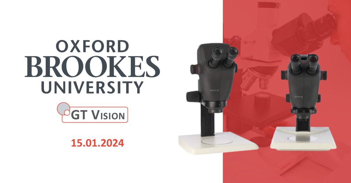 Here's a sneak peek at the microscopes that we've taken to the <a href="/oxfordbrookes/">Oxford Brookes</a> Postgraduate Symposium today: gtvision.co.uk/a-sneak-peek-a…