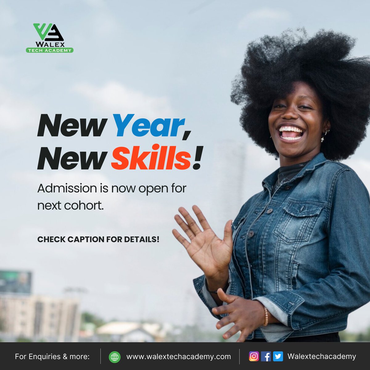 WalexBizTech's tweet image. Start your year with a skill that can get you the life you’ve always dreamed of.
This is beyond a course; it&apos;s your tech passport to a world of possibilities!

WalexTech Academy doesn&apos;t just teach you; we get you job-ready and give you all it takes to thrive.