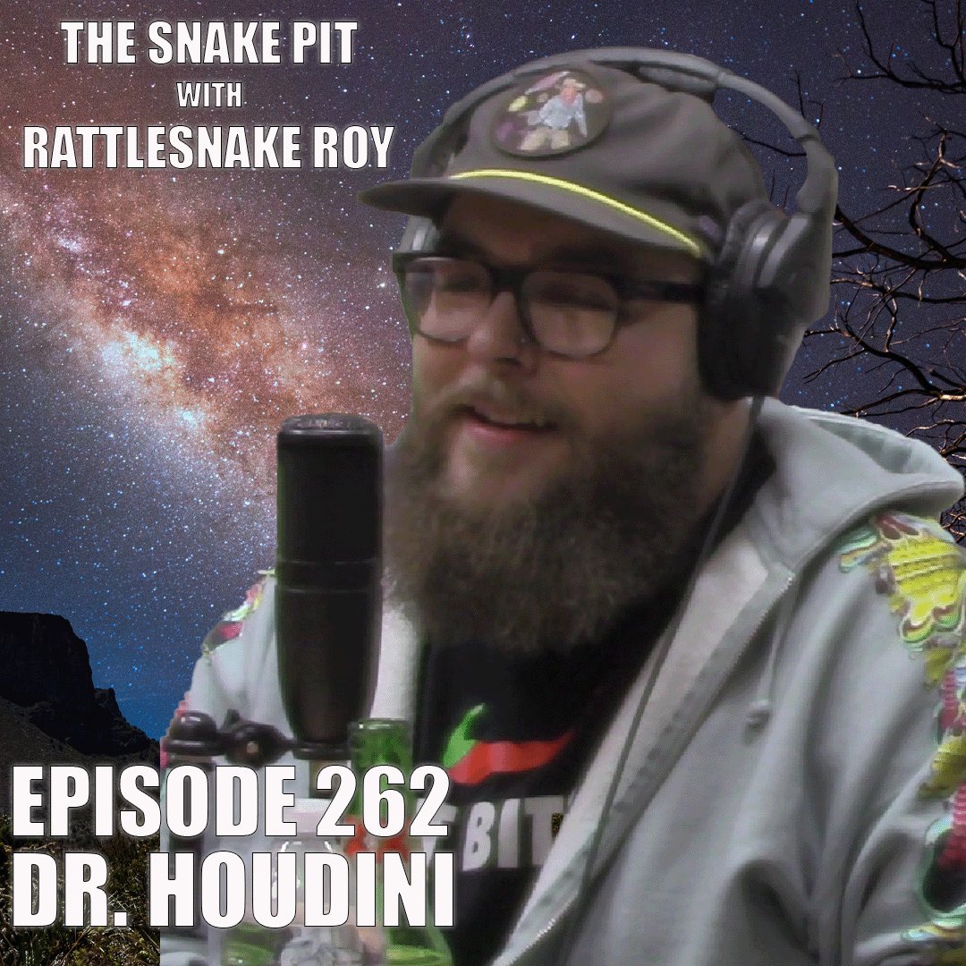 spstudios2019's tweet photo. Episode 262 of The Snake Pit With Rattlesnake Roy with Hayden Houdini Haggard is out now. Be sure to subscribe to the YouTube. 

YouTube : https://t.co/sylwekpNLo

Spotify : https://t.co/4a5RR5cF5U

Apple Podcasts : https://t.co/mmPc7aMcJF https://t.co/c76gEoUMCo