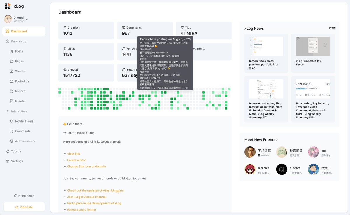 xLog - Write.Own.Earn. tweet media