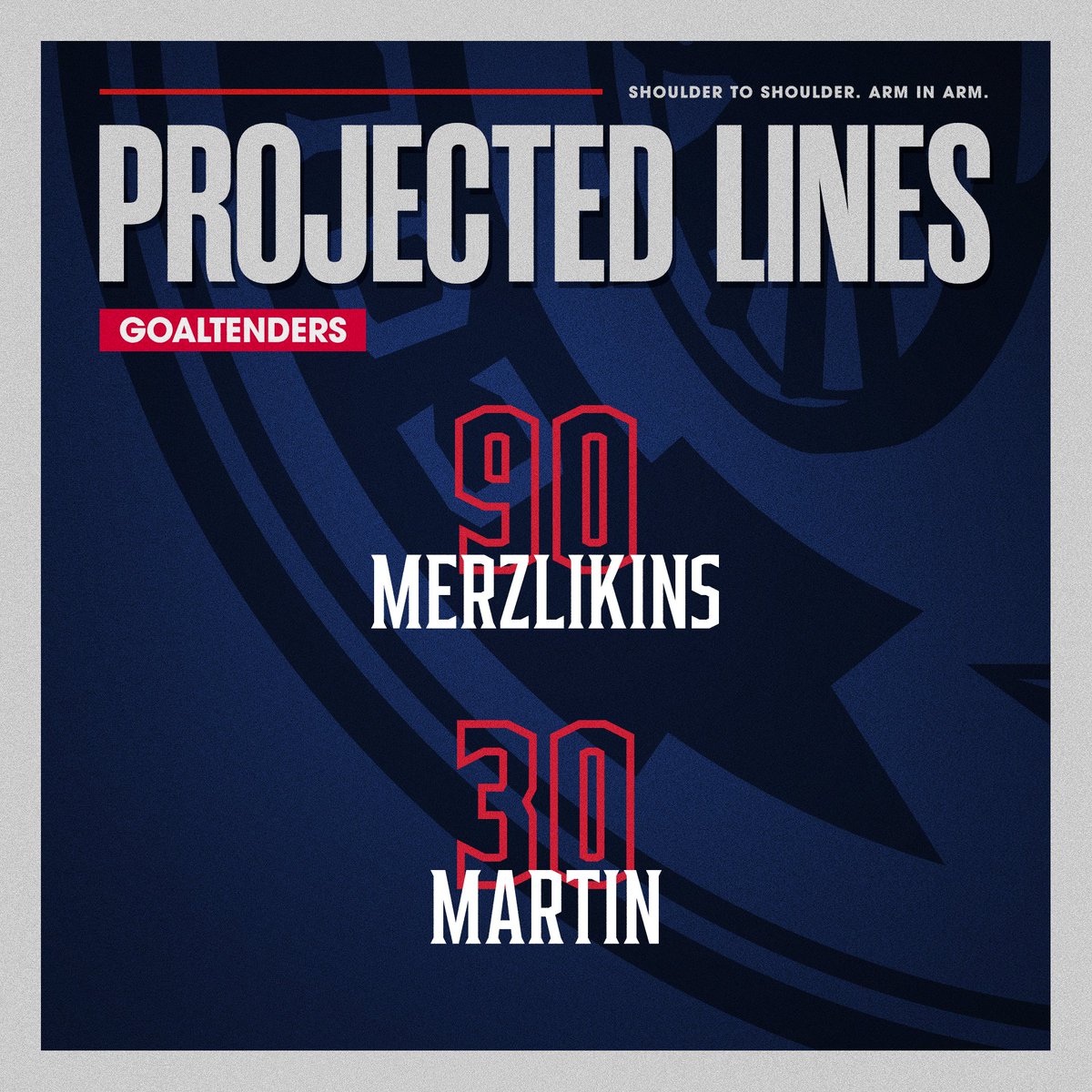 BlueJacketsNHL's tweet image. Projected lines for some afternoon hockey 👊

📝 cbj.co/preview-tw-011…