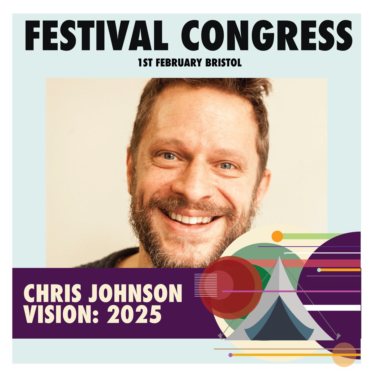 Exciting News! 🔊  Chris Johnson is joining us at #FestCongress24

Chris is co-founder and sustainability lead for @Shambalafest, Trustee of @ecolibriumearth and Chair/project Lead of @Eventvision2025

Grab tickets 🎫  so you can see Chris speak 🎙  
bit.ly/fc24tickets