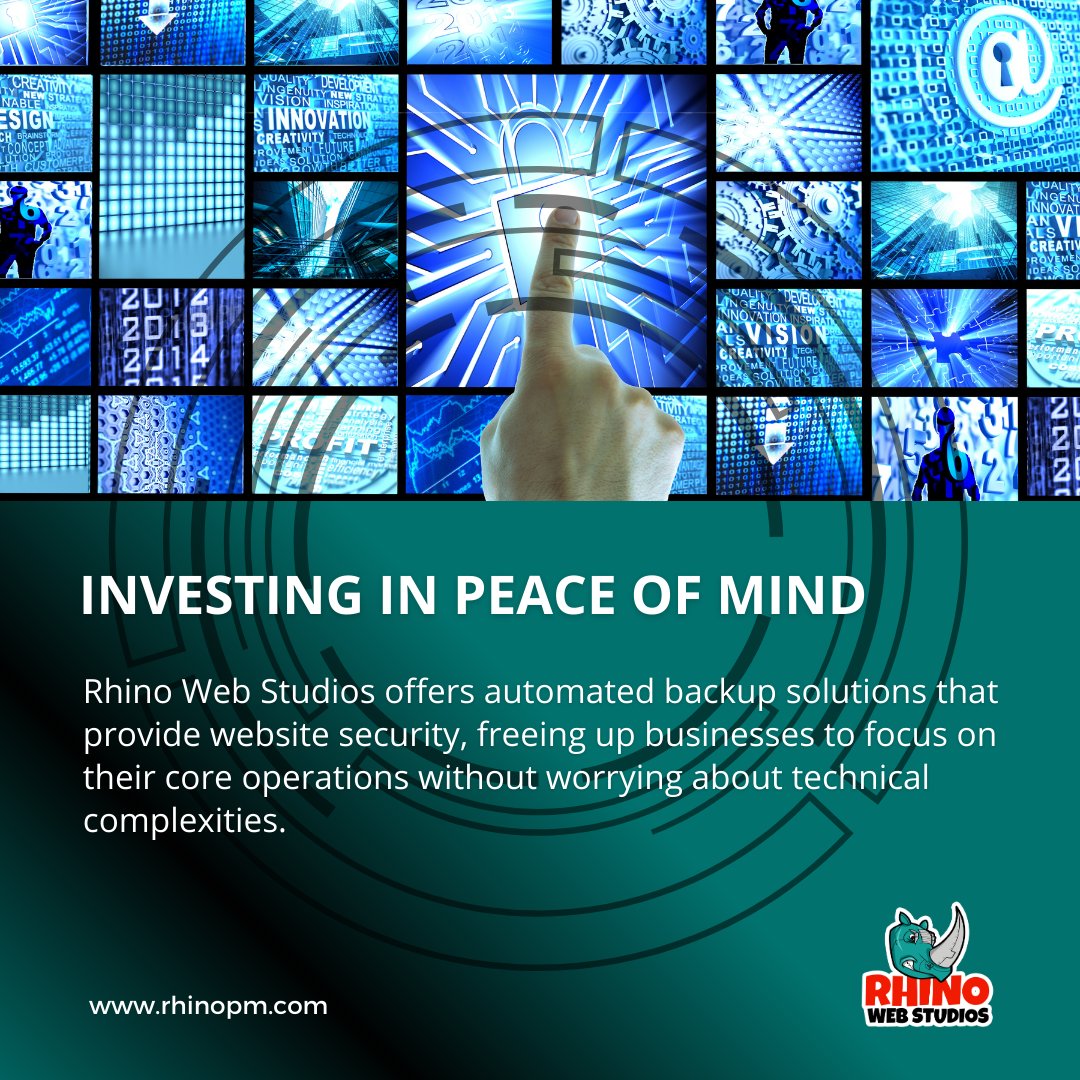 rhinopm's tweet image. 𝗪𝗲𝗯𝘀𝗶𝘁𝗲 𝗕𝗮𝗰𝗸𝘂𝗽 𝟭𝟬𝟭: 𝗗𝗼𝗻'𝘁 𝗟𝗲𝘁 𝗬𝗼𝘂𝗿 𝗗𝗶𝗴𝗶𝘁𝗮𝗹 𝗖𝗮𝘀𝘁𝗹𝗲 𝗖𝗿𝘂𝗺𝗯𝗹𝗲! 💻

Call Rhino Web Studios at 504-875-5036 today and claim your free consultation to find the perfect backup plan for your website.☎️

#websitebackup #webdesign #onlinesafety