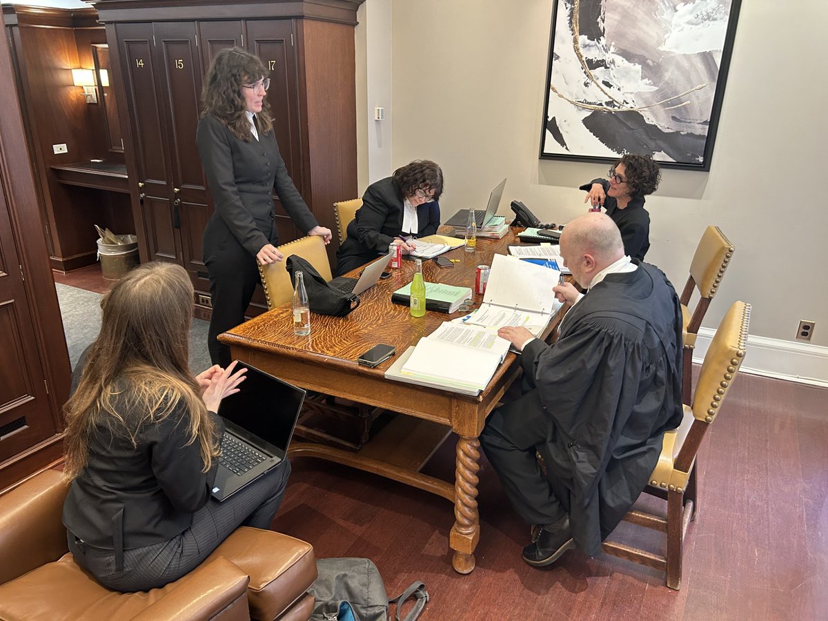 Our team is hard at work in the Court of Appeal today, defending the right to strike on behalf of @ATUlocal113