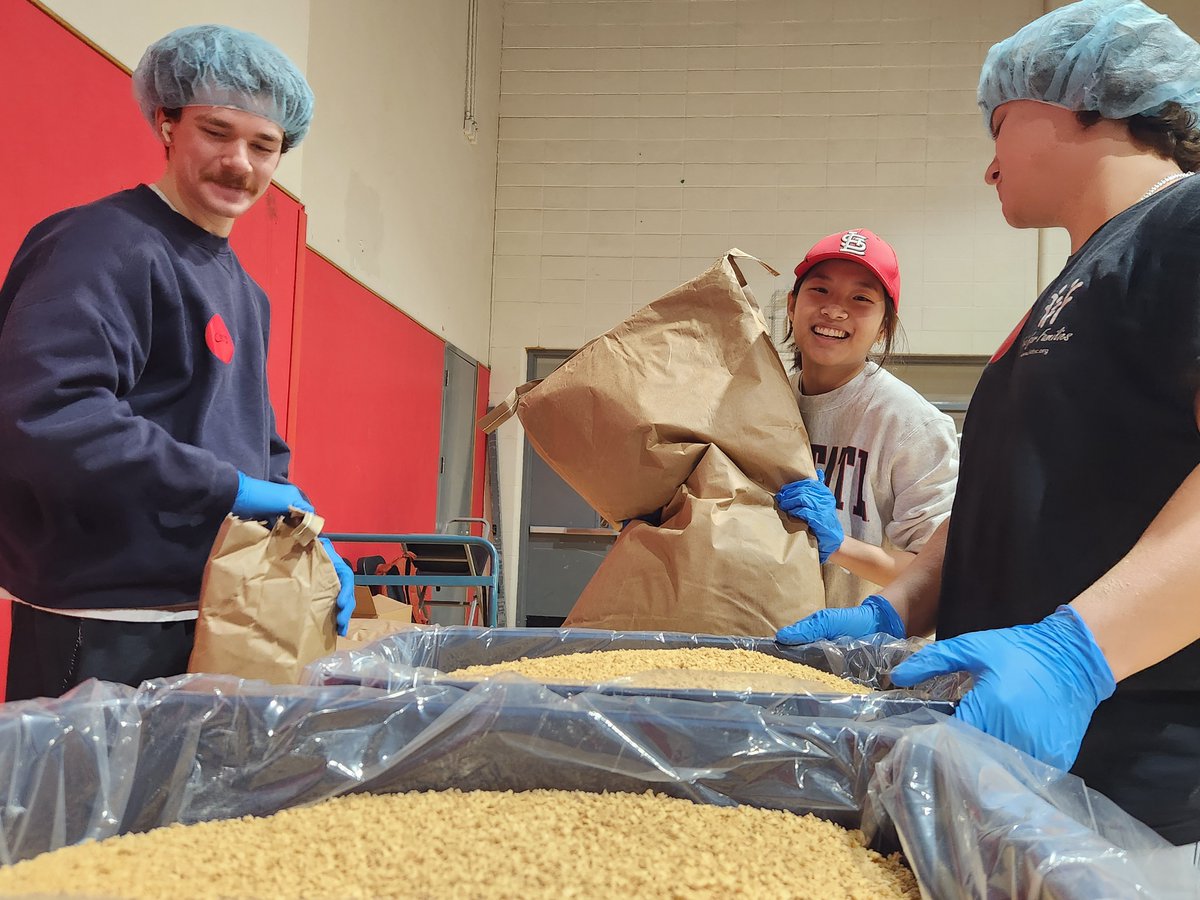 About 130 volunteers at Sanderson High today honored the legacy of Dr. Martin Luther King Jr. by packing more than 30,000 meals for <a href="/FoodShuttle/">Food Shuttle</a>. The event was co-organized through the Sanderson PTO and <a href="/Rotary/">Rotary International</a>. #MLKDay2024 <a href="/SpartanTweets/">Sanderson High School</a>  facebook.com/WCPSS/posts/pf…