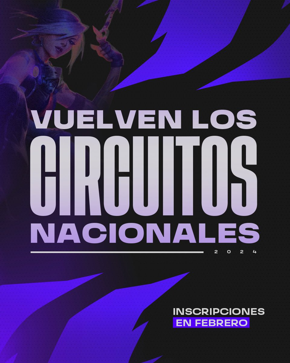 lvplolsur's tweet photo. 📣¡VUELVEN LOS CIRCUITOS NACIONALES!🏆

👉Reúne a tu equipo para competir por un lugar en la Liga Regional Sur 🇵🇪🇦🇷🇨🇱⚔

Atentos a nuestras redes para conocer la fecha de inscripción✍ https://t.co/Kk3QF8eMCC
