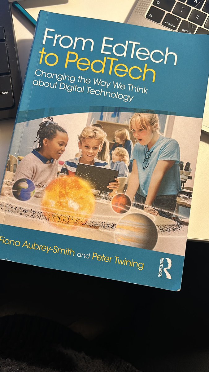 AJOBPickard's tweet photo. Tonight’s #EdTechToPedTech book club might have been small but gosh it was so good ☺️ so interesting to talk about this book, the challenges we all face and what we’ve learned about ourselves.
I cannot recommend this book more highly @PeterT @FionaAS https://t.co/7yF1EqQj31
