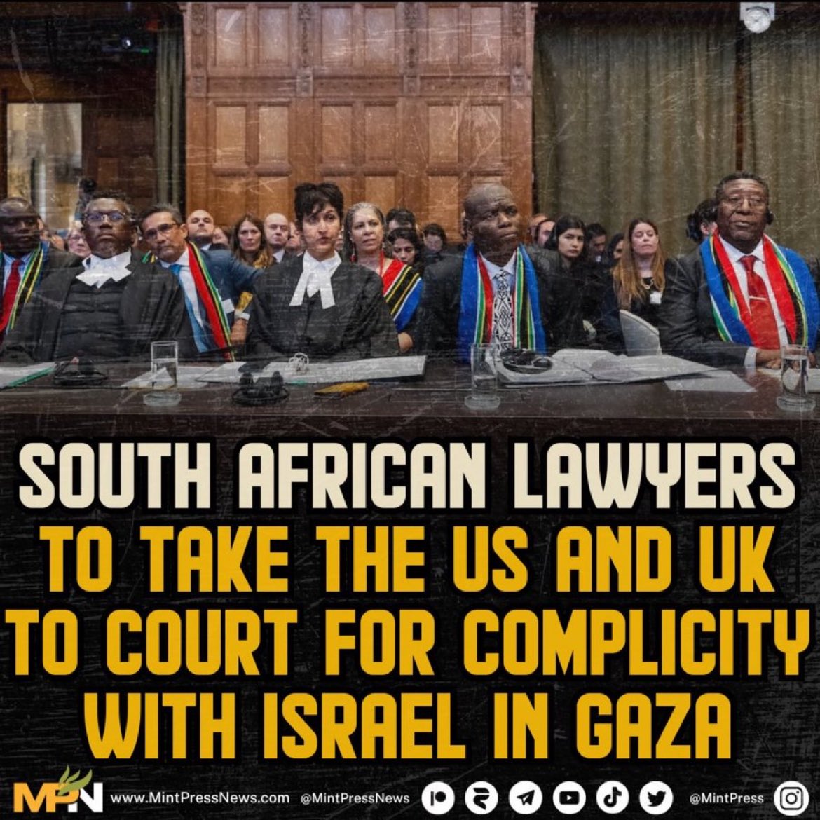 🇺🇸🇬🇧🇿🇦 South Africa is taking the U.S. and U.K. to court for aiding and abetting in the Gaza Genocide! @DefundIsraelNow