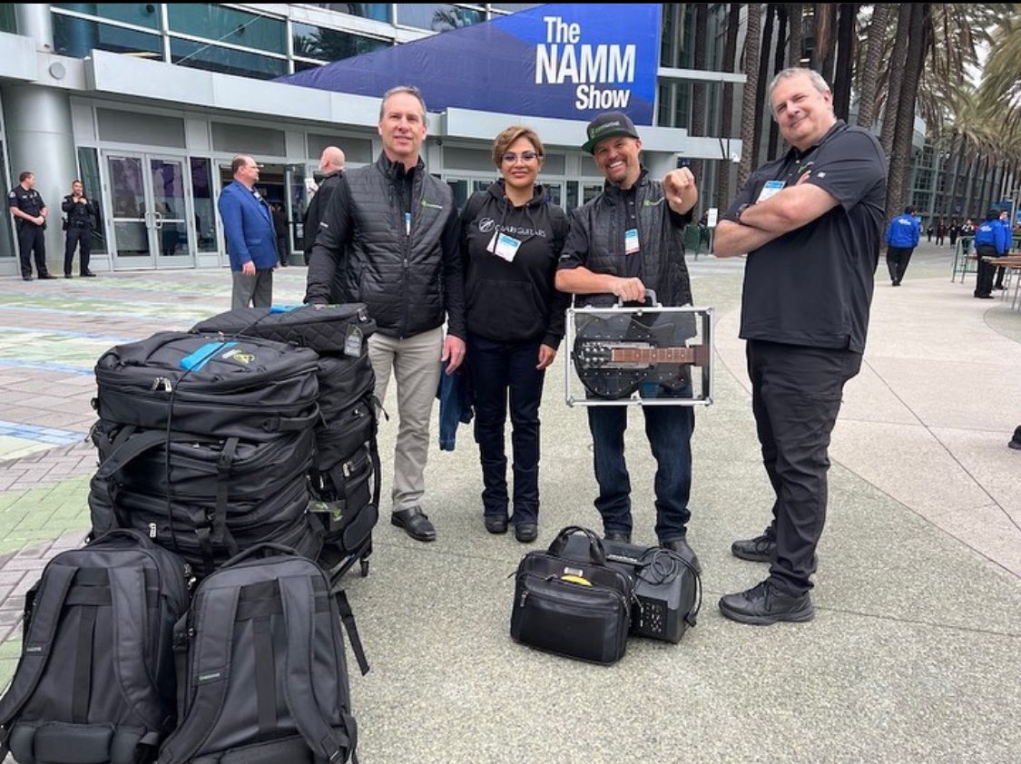 CiariGuitars's tweet image. Who is excited for @thenammshow this year?! Come see us at booth 4744 Jan 25-28! 🎸⚡️🤟🏻 #Throwback #NAMM2023 

#NAMM #FoldingGuitar #FoldableGuitar #Mobility #Mobile #GuitarMobility #Music #Musician #Shred #Guitarist #Rock #Artist #RecordingArtist #ProPlay #LiveMusic #GuitarTech