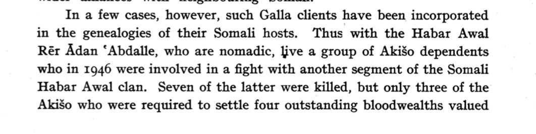 VoiceofHorn's tweet photo. ‘Infiltration Is Real’: Part 2 

The Somali speaking British Anthropologist I.M. Lewis wrote in his book the ‘Galla Of Northern Somaliland’ that Galla or Oromo speaking peoples lived among sedentary farming communities in the west of what was ‘British Somaliland Protectorate’. I.M lewis states that  one particular clan had incorporated Galla or Oromo speakers into their lineage or genealogy and that it was almost impossible to tell the difference. 

Referring specifically to the Habar Awal Sacad Muse clan lineage who inhabit between Western Hargaisa and parts of Gabiley.  

 I.M Lewis research into the mass assimilation of Oromo communities by the Habar Awal tribe is further corroborated by the poems or gabay of the late poet Farah Nuur an Arab poet who lived between 1862-1932. Farah Nuur goes one step further and gives a chronological list of the incorporated communities and for some states which sub sub clan they have been absorbed into, he lists the below as the assimilated Oromo tribes that today exists within the wider Habar Awal Sacad Muse lineage. 

1. IGO - an Oromo Akishe tribe  (today reer Cabane Sacad Muse, Habar Awal)
2. Booran - from the Borana eastern Oromo name ( today Ahmed Cabdale, Sacad Muse Habar Awal) 
3. Agasaan Oromo Jaarso (Today Reer Gadiid, Sacad Muse, Habar Awal)
4. Qarab Oromo (Cabdale Sacad Muse Habar Awal). 

Also listed by Farah Nuur as being Oromo assimilated into Sacad Muse Habar Awal but not stating the sub sub clan he refers also to the below: 

5. Cabaaska Ceelka laga Helay 
6. ITO
7. UDUBCAD
8. WEETAYN
9. WARAN CAD
10. GARACATO
11. LAYIILE.
12. REER  NOOLE
13. GARAAN

In part three of our ‘infiltration is real’ series we examine the notable and well known personalities of these Somalized Oromo communities who have been extremely vocal for their love of #Ethiopia and have been the most vocal for greater #Ethiopian Oromo influence on the #Somali peninsula and who have spearheaded the anti Somali agenda that has brainwashed generations of young Somalis into hating other Somalis.