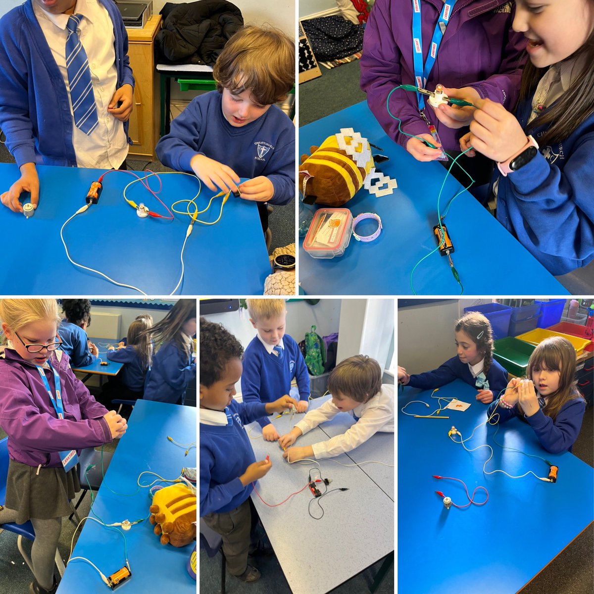 CPrimarywales's tweet photo. KS2 have enjoyed exploring circuits. We talked about different types of circuits and created their own. #CCscience&technology https://t.co/i2cjD91Kio