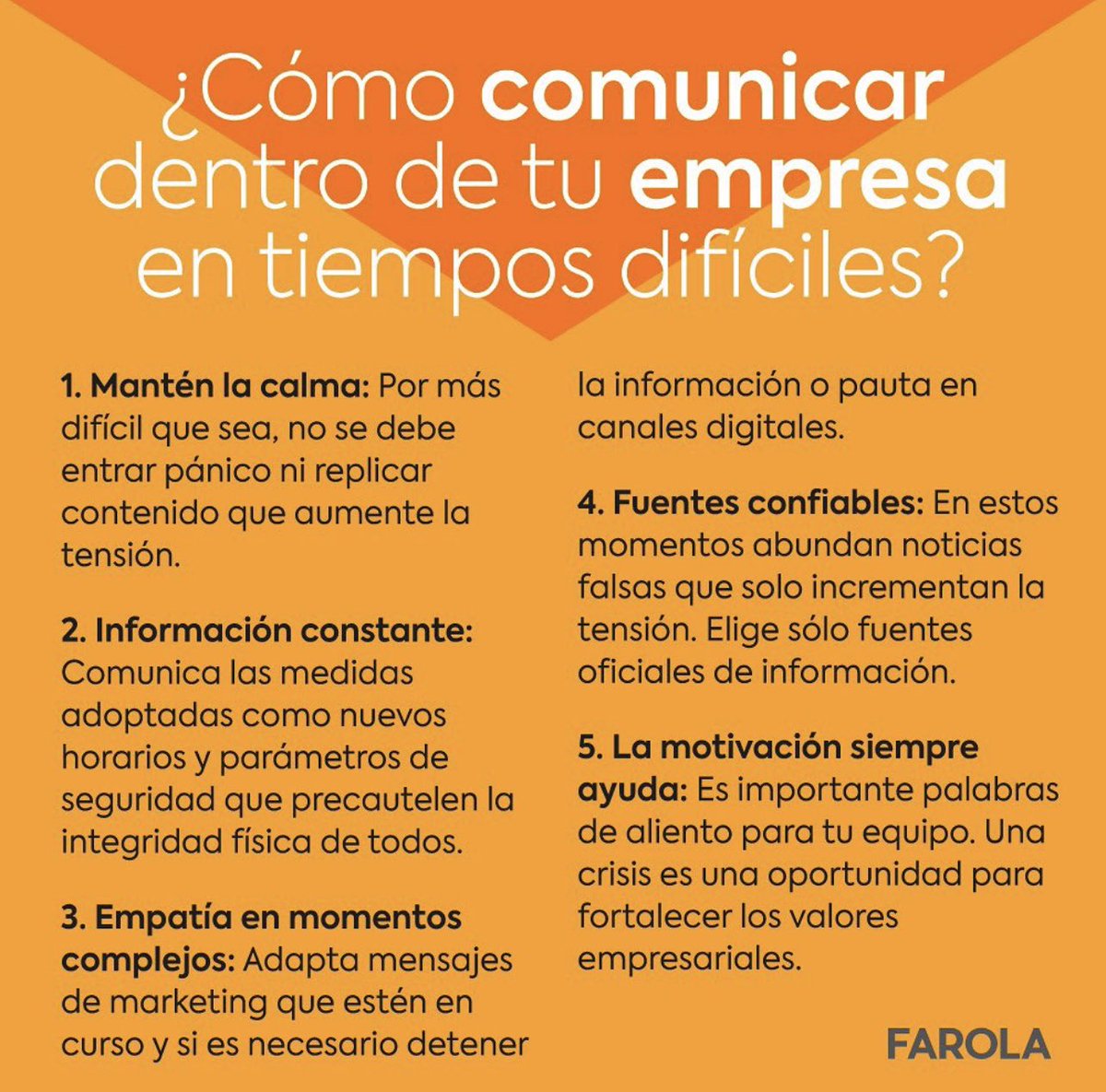 FarolaComunic's tweet photo. Seamos lo que queremos ver en la sociedad. Las empresas son familias extendidas y un buen liderazgo hace la diferencia en cualquier época y ante cualquier circunstancia.

#comunicacion #comunicacioncorporativa #grandesempresas #comunicar #actitud #riesgo #crisis https://t.co/ic63GqP7lt
