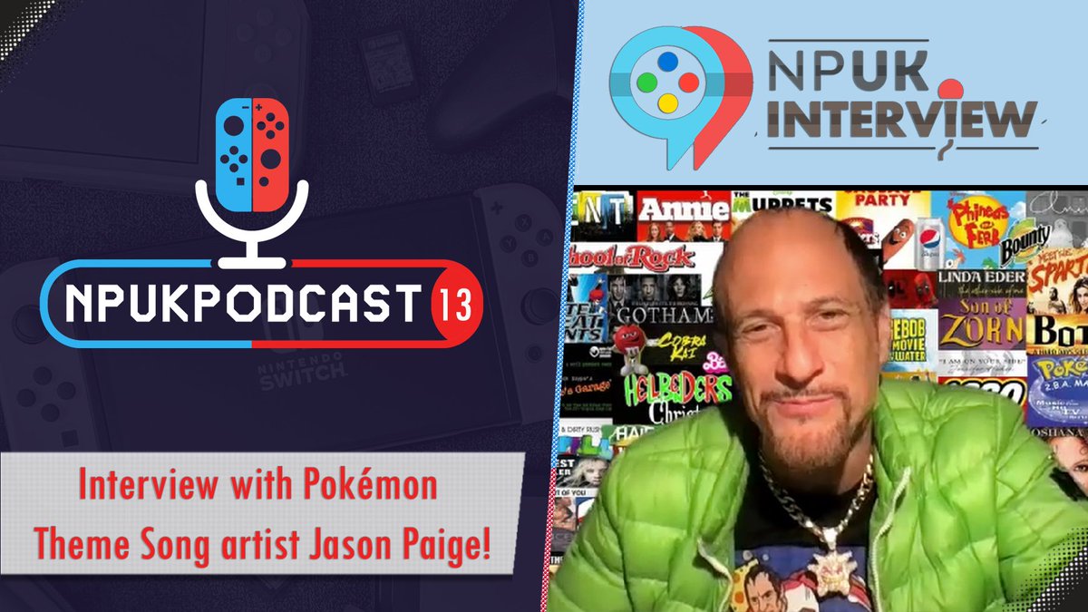 NintendoPlayUK's tweet photo. 🔊 NPUK Podcast 13 is available to watch now!

Jen is joined by Jason Paige, known for his vocal work on the original Pokémon anime theme song. 

A must watch for Pokémon fans!

🔗 Watch here: https://t.co/WFzsCy906N https://t.co/rodQkAvF4H