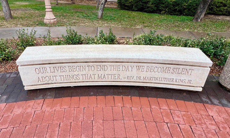 tchambersttu's tweet photo. Wise words from Dr. Martin Luther King. #TTU #MurrayHall https://t.co/FZhi9F73v0