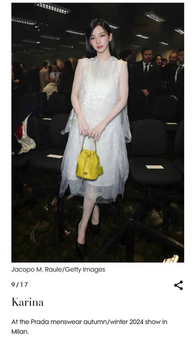 karinachartss's tweet image. British VOGUE | #KARINA for the cover 'See All The Best-Dressed Women At Men’s Fashion Week'.

"we spotlight a handful of the best-dressed women on the frontlines of the AW24 menswear shows, from.. to Karina in jellyfish @Prada"

#KARINAXPradaFW24
#PradaFW24 @aespa_official