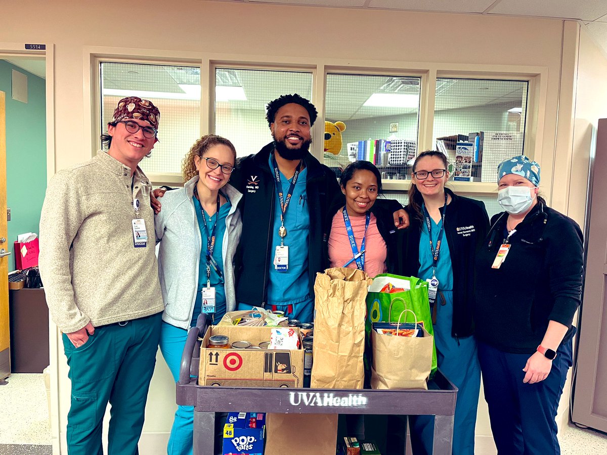 Maf, MD MS (@fleming_ii) on Twitter photo As a former Bonner Scholar, old habits die hard on #MLKDay2024. Although we couldn’t get out the hospital to formally serve, a mini-food drive by <a href="/UVASurgery/">UVA Surgery</a> residency was a success & we donated to <a href="/EFN_Cville/">EmergencyFoodNetwork</a>! Thanks to my coresidents for joining me on this day of service! 🙏🏾 As a former Bonner Scholar, old habits die hard on #MLKDay2024. Although we couldn’t get out the hospital to formally serve, a mini-food drive by <a href="/UVASurgery/">UVA Surgery</a> residency was a success & we donated to <a href="/EFN_Cville/">EmergencyFoodNetwork</a>! Thanks to my coresidents for joining me on this day of service! 🙏🏾