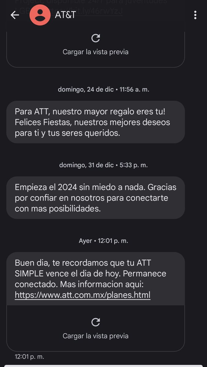 AsoaEmma's tweet photo. @ATTMx Qué pasa con tus malas prácticas donde te envían un mensaje para renovar plan y terminan creando otra cuenta? https://t.co/addVdf5HX3