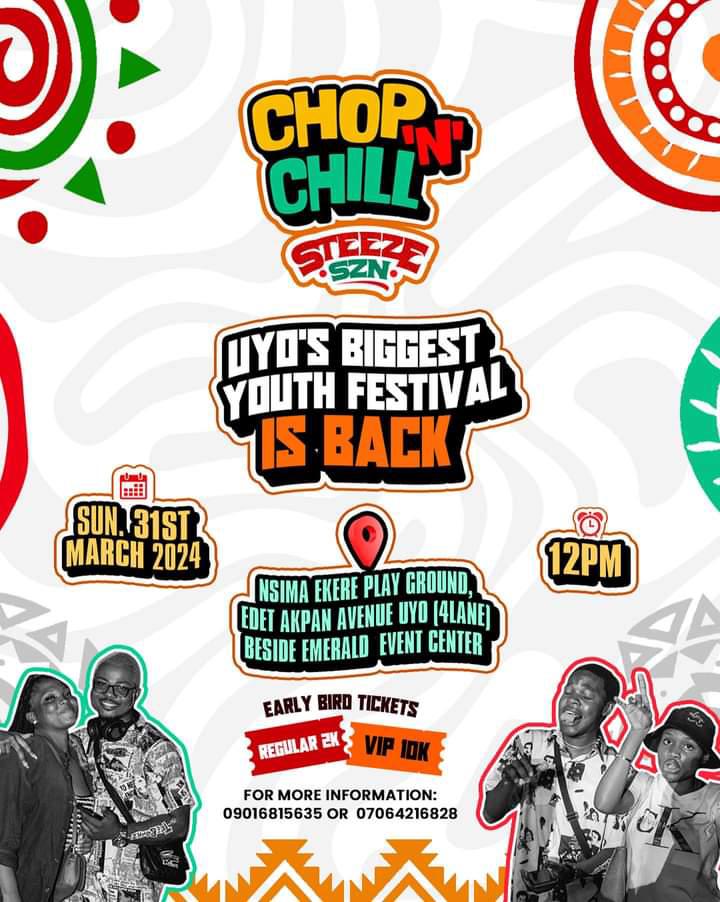 qwineno18's tweet photo. Tell Someone That
Chop'N'Chill Is Back 🎉
It's Steeze Szn🫣
See Fliers For Details
#SteezeSzn
#UyoEvents
#EventHub
#InHer2wentys https://t.co/lxSAoJAGUE