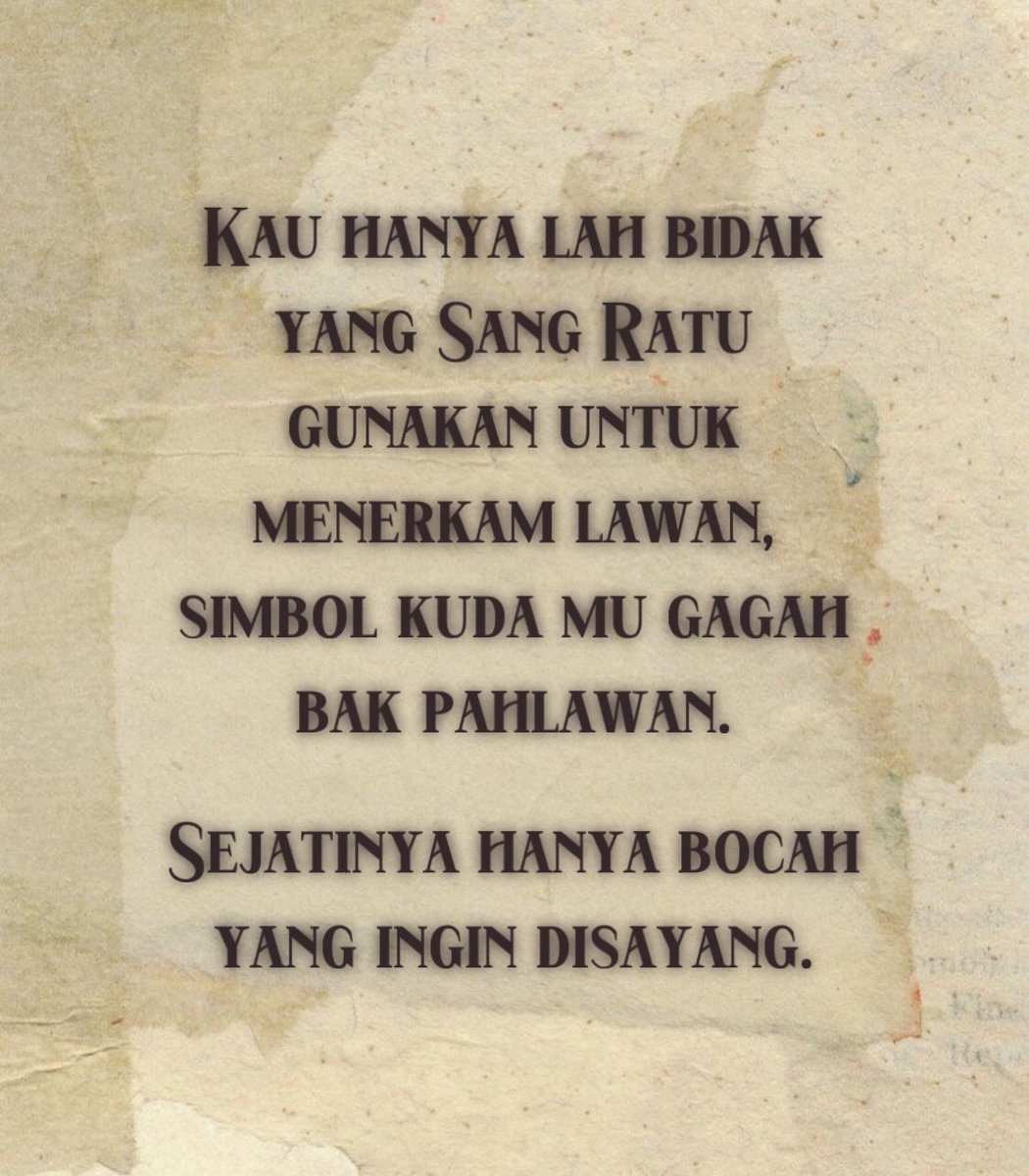 Kaliberasi's tweet photo. ㅤ

️️
P̲E̲N̲C̲A̲R̲I̲A̲N̲ R̲E̲L̲A̲S̲I̲!!
Ia yang hidupnya sulit, mendamba sesuatu yang pelik dan sukar dimangerti.

Cinta itu racun, tapi hidup tanpanya itu hampa. Jadi bolehkah aku cicipi sedikit saja?
️️

️️ https://t.co/WSZzx1wXZV