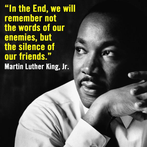 max_f_diana's tweet image. MLK Jr.'s words 'In the End, we will remember not the words of our enemies, but the silence of our friends' are as vital today as ever. They remind us that silence in injustice is impactful. Let's be the friends who speak up &amp;amp; stand for what's right #MLKDay #SpeakUp #ForHumanity
