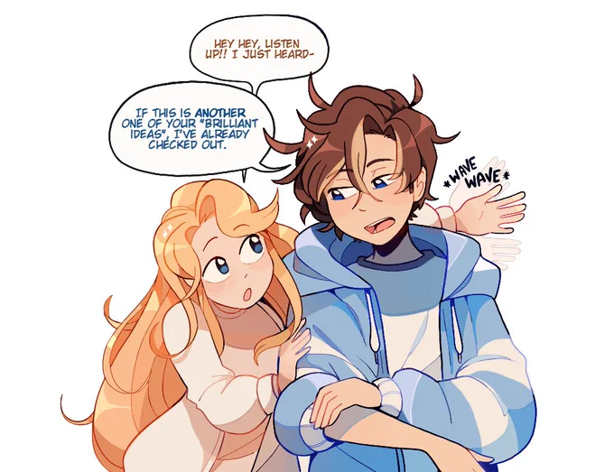 I've been thinking about my silly ocs a lot this week aaa 🥹 
