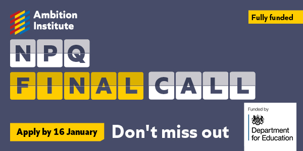 LRTSHub's tweet photo. Times running out for @Ambition_Inst #Spring24NPQs
@Lrtshub are #LocalDeliveryPartner &amp; we're offering 9, yes 9, fully funded NPQs.
Apply now https://t.co/F5IF6PNWfs 
#YourHub #EastMidlands #LearnDevelopThrive #TeacherTwitter https://t.co/tKmdY1w4uY