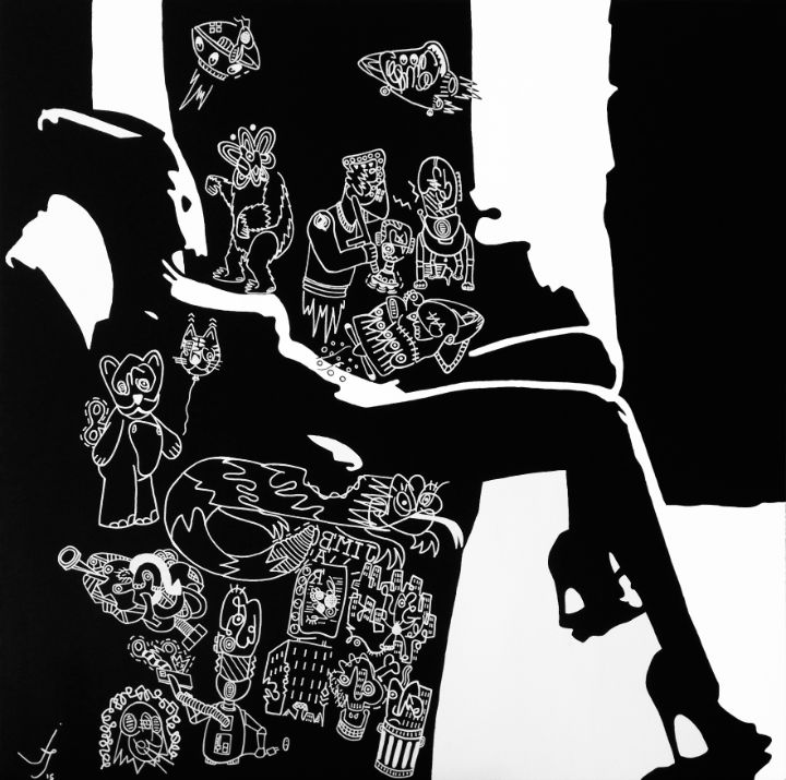 swingalingprods's tweet photo. Art of the Day: "idées noires". Buy at: https://t.co/f4tgxsESW5 https://t.co/WSfzbe48iL