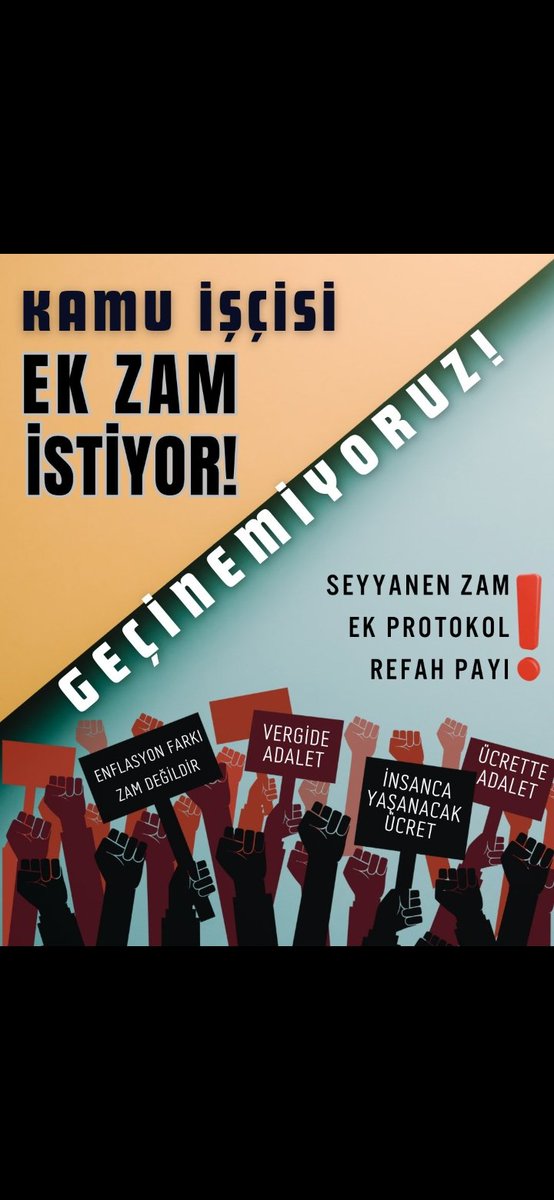 ibrahimGerman45's tweet photo. 📢İŞÇİNİN HAKKINI VERİN. İŞÇİ SADECE HAKKINI İSTİYOR❗
Haklı Mücadelenin KAHRAMANLARI Olarak Hakkımızı Alana Kadar Mücadeleye Devam Edeceğiz❗

#SeyyanenZam
#kamuiscilerizamistiyor

@RTErdogan
@alemdareyup 
@turkiskonf 
@KOOPISSENDIKASI 
@csgbakanligi 
@dbdevletbahceli https://t.co/1kxTIuGKiT
