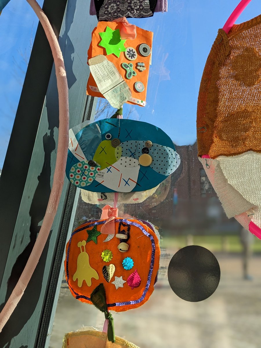 _ArtReach's tweet photo. After a fabulous launch on Saturday, the #Rethread trail of giant sequins is now available for you to explore across Leicester's city centre!
Take a look at the trail in your own time and get inspirations from the sequins created by local young people:
https://t.co/Buazmcv4TB https://t.co/9FJYuIJ0wz