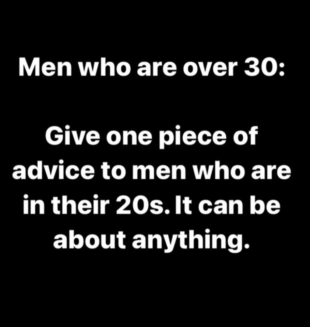 KobeJamesJordan's tweet photo. Don't wait until you're in your 30s to figure out what makes you happy in life. Most ppl waste their 20s chasing fools gold. Then wonder why they're depressed and unhappy in their 30s.
Your 20s is the time to grind and set the foundation for the rest of your life. https://t.co/KREo5J9NN4