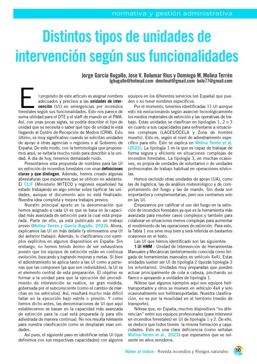 Revista Incendios y Riesgos Naturales (RIyRN) tweet media