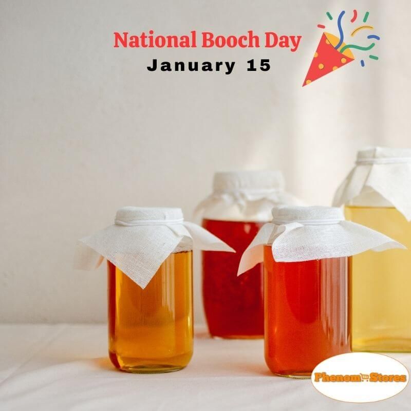 PhenomStores's tweet image. Raise a glass of bubbly... kombucha, that is! Today, January 15th, is National Booch Day, a fizzy celebration of this fermented tea sensation. buff.ly/48QqScD 
#kombucha #booch #guthealth #probiotics #fermentedtea #healthylifestyle #healthyliving #drinkkombucha