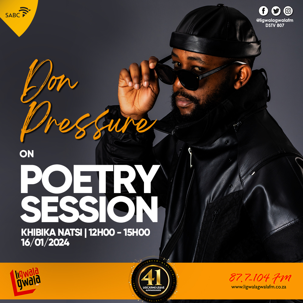ligwalagwalaFM's tweet photo. #PoetrySession #KhibikaNatsi 12H00 - 15H00 with @H_Sindane https://t.co/4eNjFwgWDc