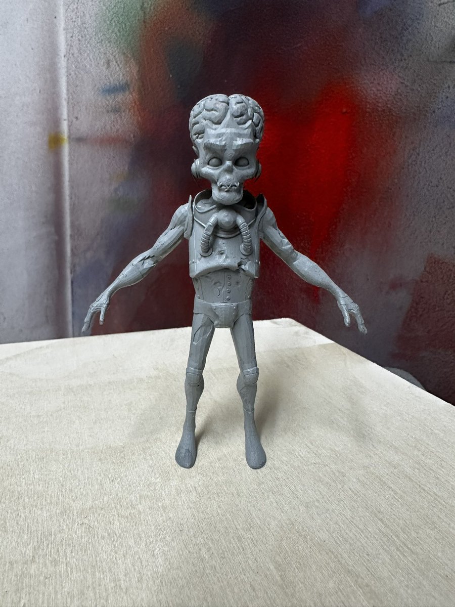 BenMillar3's tweet photo. Bringing the Martians to life! With your @MartiansVs nft, you’ll get a metaverse ready 3D avatar which can also be popped into a slicer and 3D printed. 
Can your nft do that?!! #martiansvs #nft #NFTCommunity #fbx #3Dprinting https://t.co/FeygyuavDl