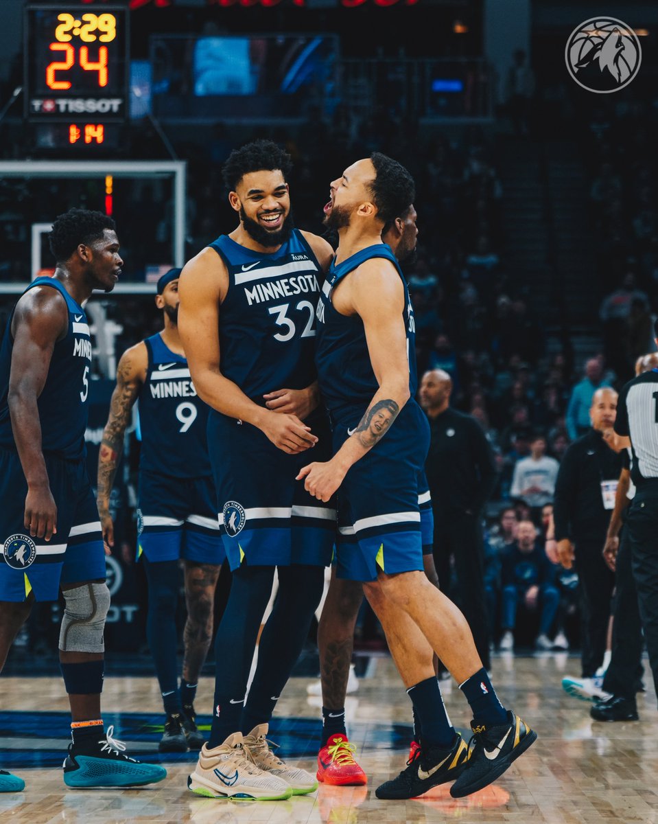 Timberwolves's tweet photo. SECURED THE W. https://t.co/JpT4YWLGRy