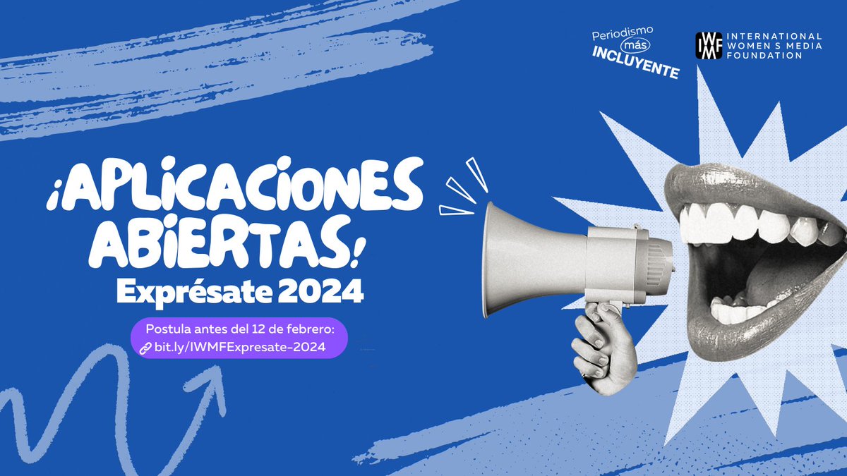 🌟¡Ya abrimos aplicaciones para #Exprésate2024!🌟 Si estás en Guatemala, El Salvador, Honduras o México, esta es tu oportunidad para recibir formación y financiamiento para la producción de periodismo con enfoque de género y diversidad sexual. Postula: 🔗bit.ly/IWMFExpresate-…