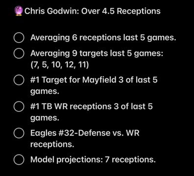 mattabets's tweet photo. ๐ฎ๐ค My Models pick for #Buccaneers vs. #Eagles ! ๐ฏ๐ The line is -140 on @ESPNBet ๐๐ซ 3-0 on picks this weekend! ๐๐ฅ#AIHandicapper #WildCardWeekend #NFLย #Sportsbetting #sportsbettingpicks https://t.co/Oi6wzGw08T