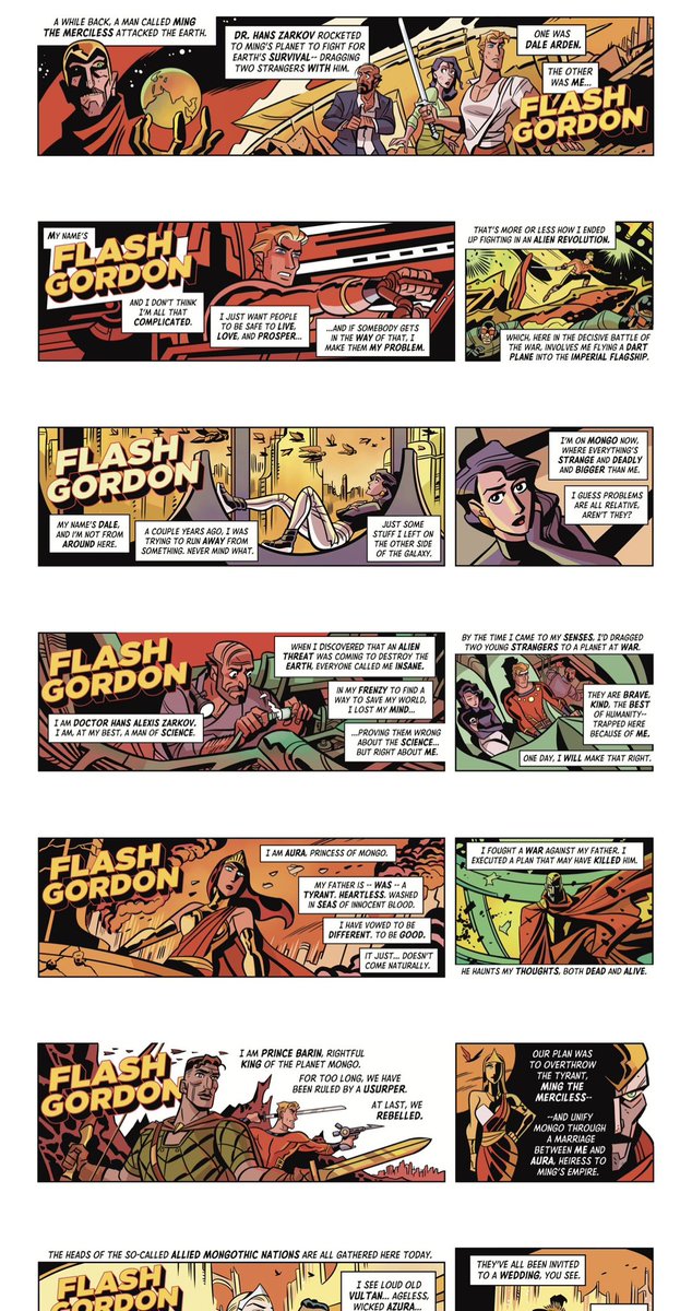 Interested in checking out my new FLASH GORDON strip but don't know (a) where to start or (b) who "Prince Barin" is? No sweat cousin, I compiled some easy reference on my website. Link below ⚡️ 