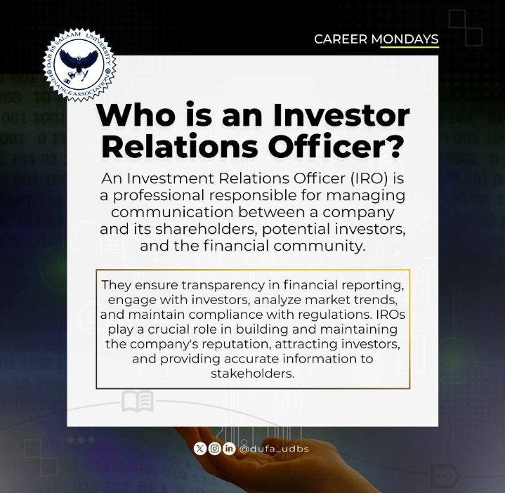 UDSM Finance Association tweet media