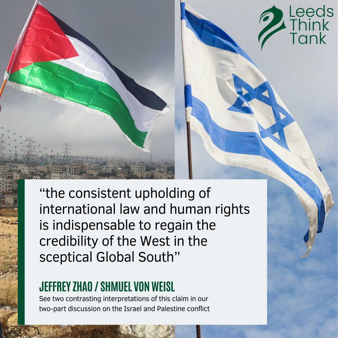 leedsthinktank's tweet photo. In our two latest articles, Jeffery Zhao and Shmuel Von Weisl present two contrasting perspectives on Israel and Palestine.

Up now on our website. https://t.co/G6m1v8ftV7