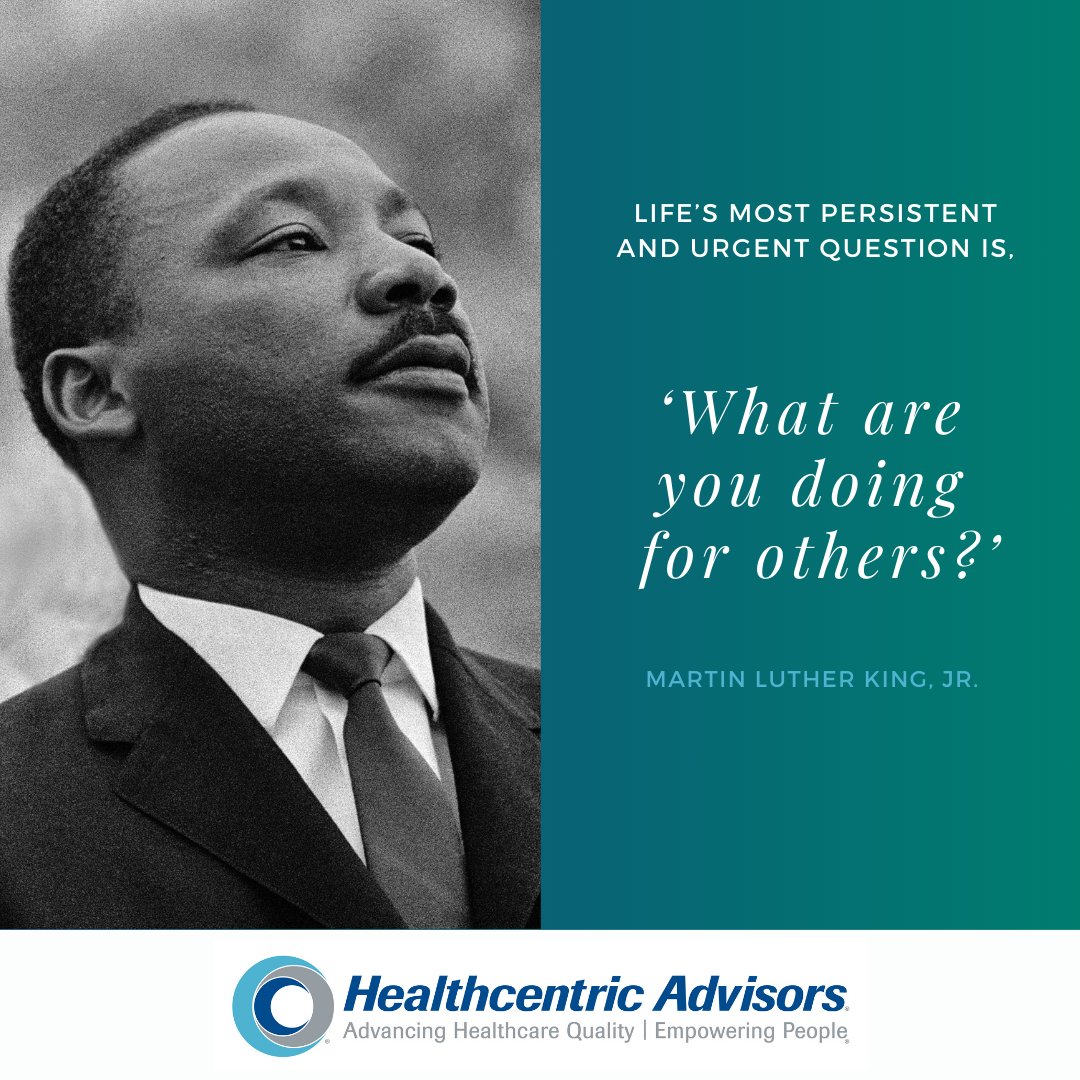 Today we honor Dr. King Jr.'s fight for justice and unity. He called on all Americans to come together across divisions. At HCA, we strive to increase collaboration in healthcare- bringing together patients, providers, and communities for better access and outcomes for all. #mlk