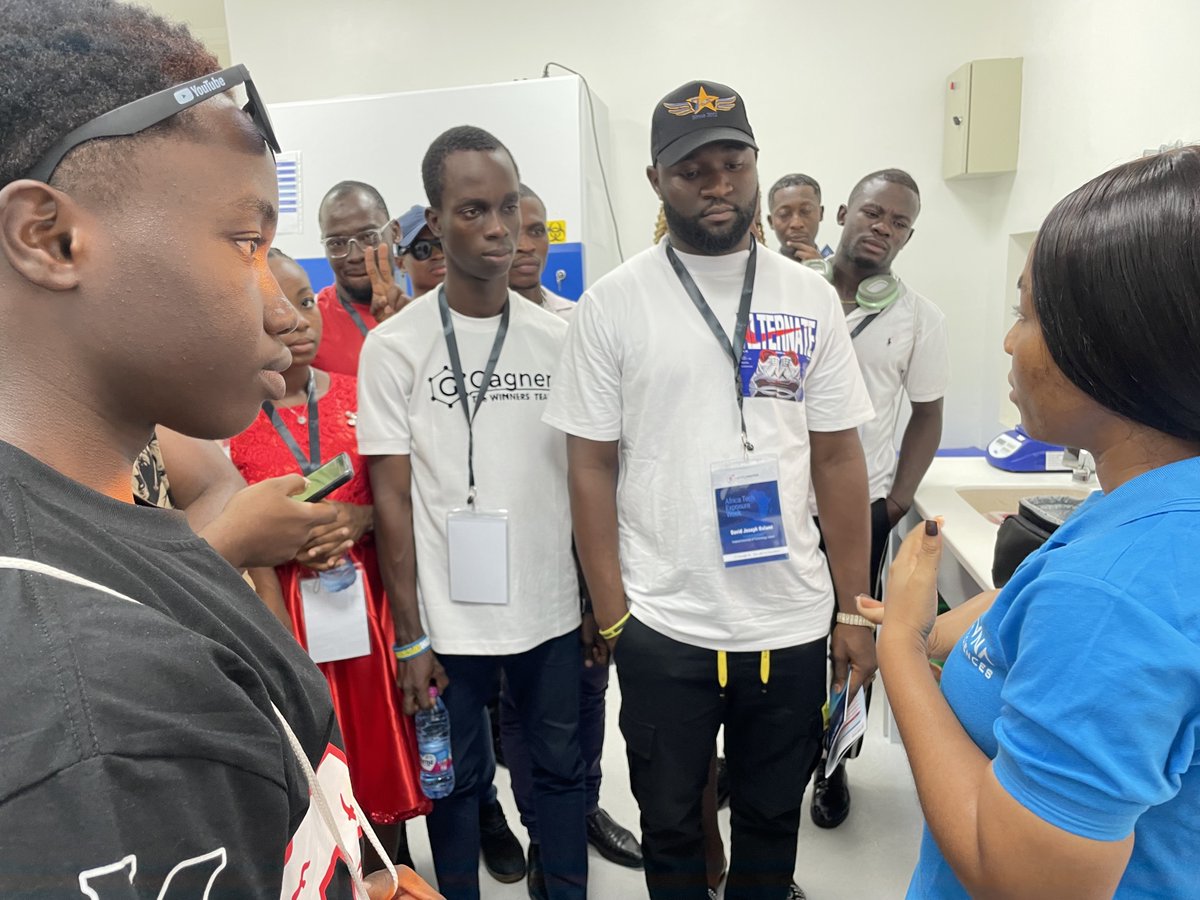 RevnaBio's tweet photo. An inspiring day unfolded at Revna Biosciences as we had the pleasure of hosting a brilliant cohort of technology undergraduate students in Ghana for Africa Tech Exposure Week. #biomedical #biomedicalresearch #ChampioningPrecisionMedicine #Revna #health #biosciences #GoogleAI https://t.co/RxHqvui0iQ