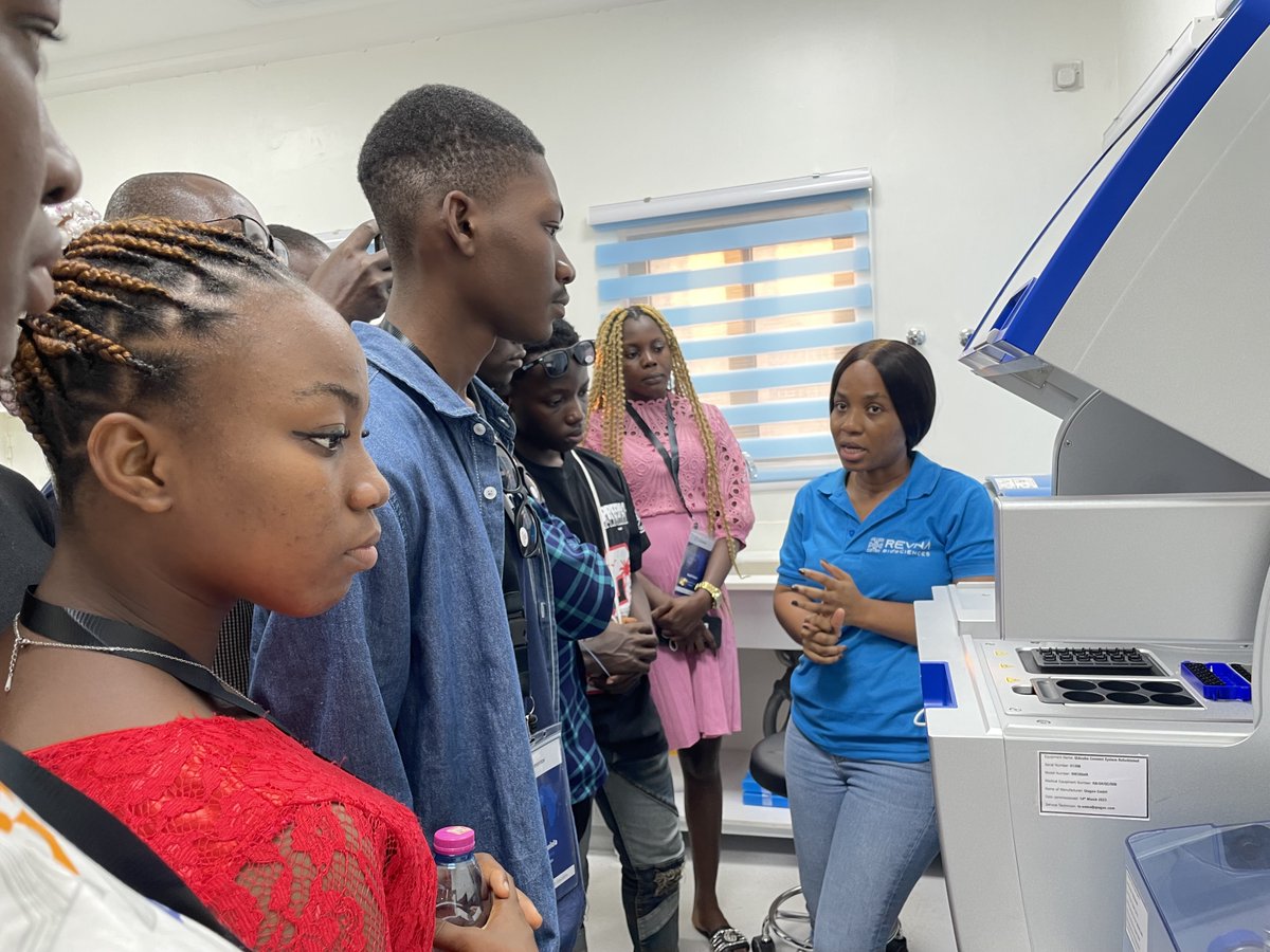 RevnaBio's tweet photo. An inspiring day unfolded at Revna Biosciences as we had the pleasure of hosting a brilliant cohort of technology undergraduate students in Ghana for Africa Tech Exposure Week. #biomedical #biomedicalresearch #ChampioningPrecisionMedicine #Revna #health #biosciences #GoogleAI https://t.co/RxHqvui0iQ