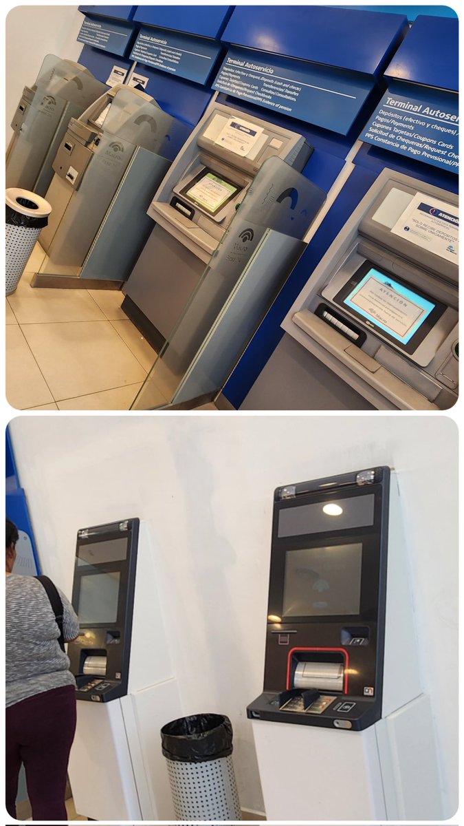 nitrovega's tweet photo. Una sola terminal de depósito funcionando en la sucursal más grande de @macro_bma de Jujuy. Después te dicen que lo privado funciona mejor y coso... https://t.co/VynpgsvaDH