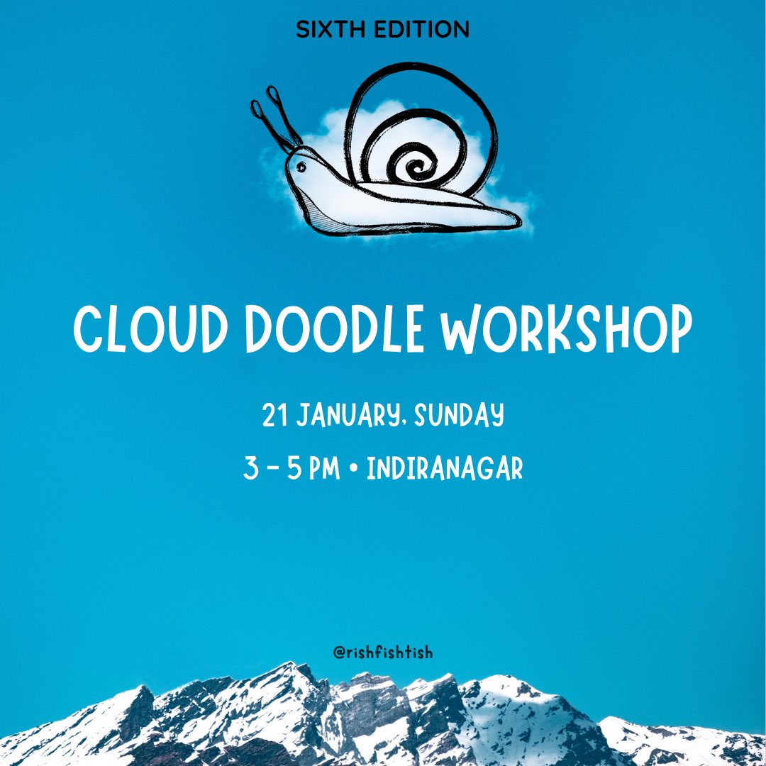 Join the 6th Edition of Cloud Doodle Workshop, our FIRST of the year!🌥️✨