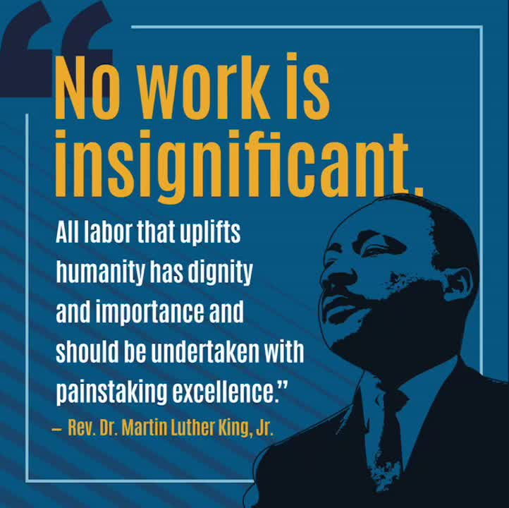 When it comes to unglamorous work inside factories, stores, restaurants, nursing homes... it's as if we've settled for mediocrity: mistakes, bad service, low productivity 

If we valued this work, we would value workers, give them good jobs, have a stronger middle class&amp;more hope