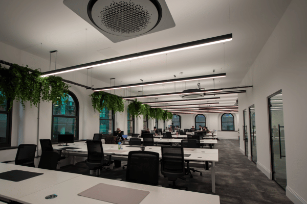 _Northspring's tweet photo. POV : Cyber Monday's are a thing of the past when your office is fit out like this 👀 

At the end of 2023, we welcomed The GO! Network from Northspring | Spring Gardens to Northspring | Chapel Walks in #Manchester 🐝 

Swipe to see some photos of their fit out👉 https://t.co/lUgb29QSAV